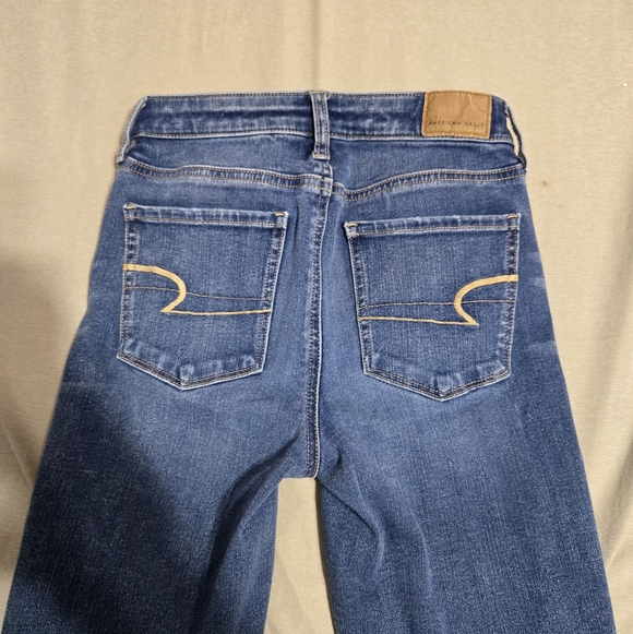 American Eagle Super High Rise Jeggings Sz 0 Short - Picture 10 of 13